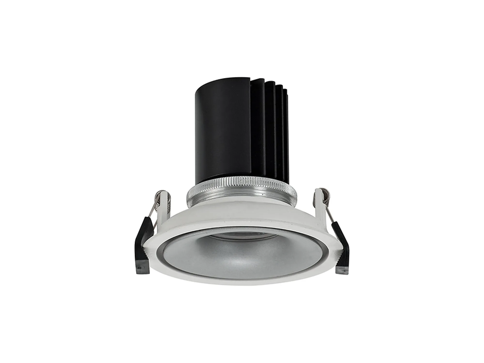 Bolor 12 Tridonic Powered 12W 3000K 1200lm 24° CRI>90 LED Engine White/Silver Fixed Recessed Spotlight, IP20 DM202121  Dlux Bolor 12